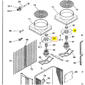 ASPA UNIDAD EXTERIOR DAIKIN RY250F7W1 AÑO 2003