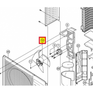 ASPAS VENTILADOR EXTERIOR PANASONIC CU-RE18JKE