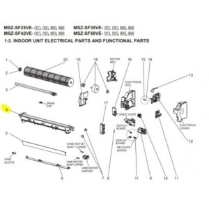 Bandeja drenaje unidad interior MITSUBISHI modelo MSZ-SF35VE-E2