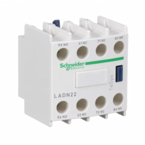 Bloque de contacto Schneider Electric 2 NA + 2 NC (Frontal) LADN 22