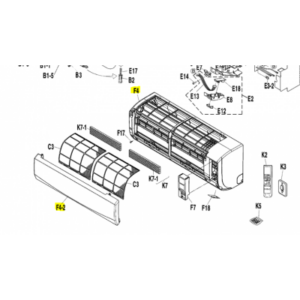 Carcasa split interior DAIKIN modelo ATX35K2V1B