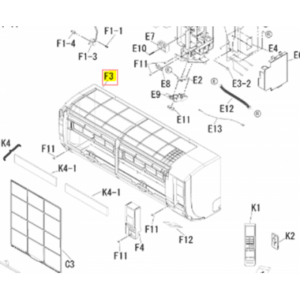 Carcasa split interior DAIKIN modelo FTX35KNV1B