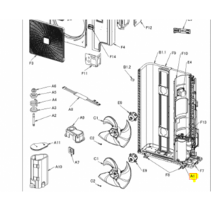 COMPRESOR DAIKIN unidad exterior modelo RZQSG140L7V1B 5008506