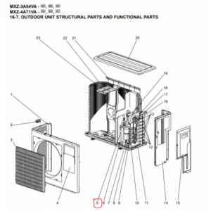 COMPRESOR MITSUBISHI ELECTRIC modelo MXZ-4A71VA-E4 207433