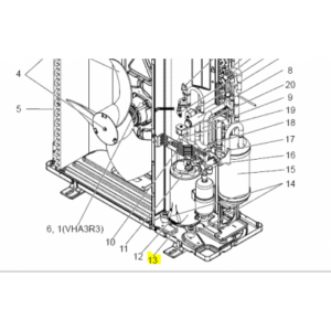 COMPRESOR MITSUBISHI ELECTRIC modelo PUHZ-P125VHA3R1.UK