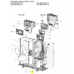 COMPRESOR MITSUBISHI ELECTRIC modelo PUZ-SM125VKA.TH