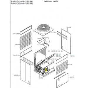 Compresor unidad exterior MITSUBISHI ELECTRIC modelo PURY-P250YMF-C 190202 R66963478