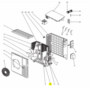 Compresor unidad exterior MITSUBISHI ELECTRIC SUZ-KA50VAR2.TH 209818 E12C37900