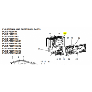 Condensadores de arranque unidad exterior MITSUBISHI ELECTRIC modelo PUHZ-P250YHA3/ R2 Y R3