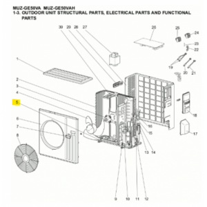 Aspa unidad exterior Mitsubishi Electric MUZ-GE50VA-E1