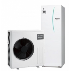 Equipo Ecodan 1x1 ACS + CALEFACCIÓN O FRÍO MITSUBISHI HÍBRIDO CITY MULTI (PUMY-P112VKM + ERST20C-VM2E)