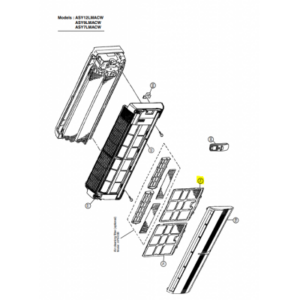 Filtros unidad interior FUJITSU modelo ASY12LMACW