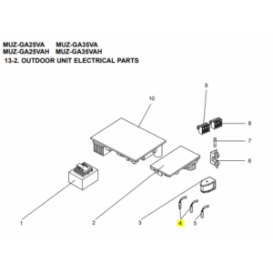 Kit sondas unidad exterior MITSUBISHI ELECTRIC modelo MUZ-GA25VA E1