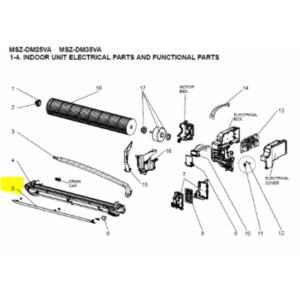 LAMA HORIZONTAL INTERIOR MITSUBISHI MSZ-DM35VA-E1