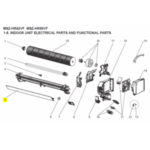 LAMA HORIZONTAL INTERIOR MITSUBISHI MSZ-HR50VF-E1