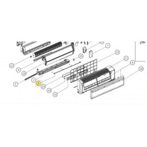 LAMA HORIZONTAL UNIDAD INTERIOR DAIKIN FTXB50CV1B