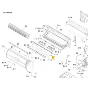 Lama split interior DAIKIN modelo FTX35KNV1B