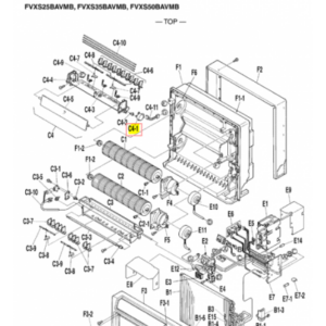 Motor lama horizontal superior unidad interior split DAIKIN FVXS25BAVMB