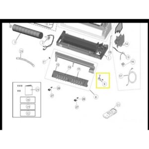 Motor lama horizontal unidad interior split PANASONIC CS-YE12MKE