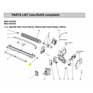 Motor lama unidad interior MITSUBISHI ELECTRIC MSZ-HA35VA-E1