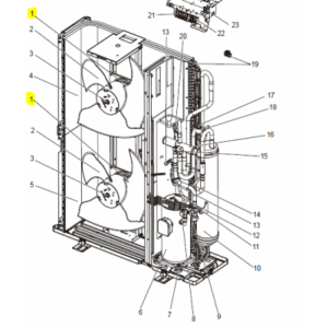 Motor ventilador unidad exterior MITSUBISHI ELECTRIC modelo PUHZ-P200YKA2.UK