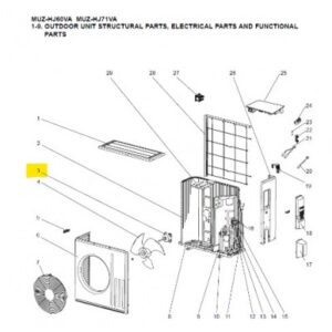 Motor ventilador unidad exterior Mitsubishi Electric MUZ-HJ71VA-E1-E2