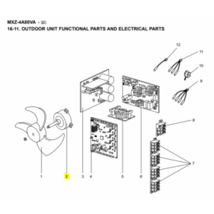 Motor ventilador unidad exterior Mitsubishi Electric MXZ-4A80VA-E1