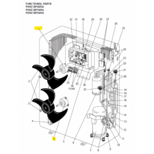 Motor ventilador unidad exterior Mitsubishi Electric PUHZ-RP4VHA