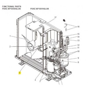 MOTOR VENTILADOR UNIDAD EXTERIOR MITSUBISHI ELECTRIC PUHZ-SP100VHA.UK