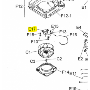 Motor ventilador unidad interior DAIKIN FXZQ40A2VEB