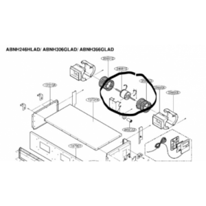 Motor ventilador unidad interior LG modelo UB24 NHD (ABNH246HLAD)