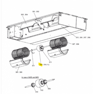 MOTOR VENTILADOR UNIDAD INTERIOR MITSUBISHI ELECTRIC PEAD-M60JA.UK