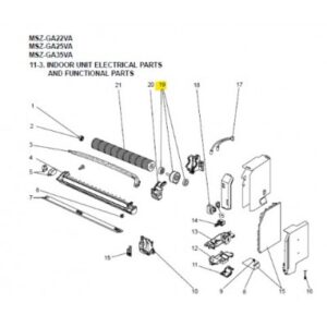 Motor ventilador unidad interior MITSUBISHI MSZ-GA35VA-E1