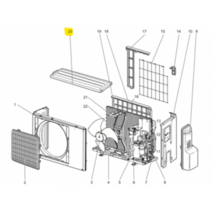 Panel superior unidad exterior MITSUBISHI ELECTRIC MUZ-SF42VE-E1