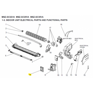 Placa control interior MITSUBISHI ELECTRIC MSZ-GC35VA-E1