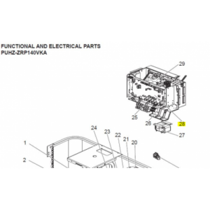 Placa de control exterior MITSUBISHI ELECTRIC modelo PUHZ-ZRP140VKA 259166