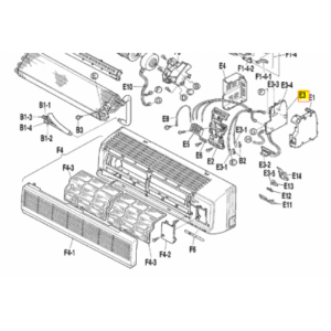 Placa de control split interior DAIKIN modelo FTX35JAV1NB 1244377