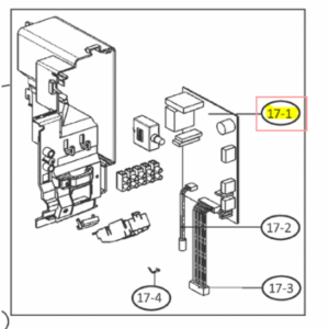 Placa de control split interior DAIKIN modelo FTXB50CV1B 4022917