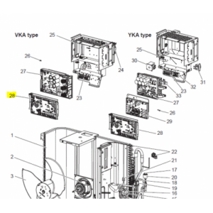 Placa de control unidad exterior Mitsubishi Electric PUZ-SM100VKA.TH