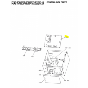 Placa de control unidad interior conductos MITSUBISHI ELECTRIC modelo PEAD-RP100JAQR1.UK