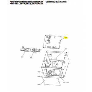 Placa de control unidad interior conductos MITSUBISHI ELECTRIC modelo PEAD-SM100JA.UK