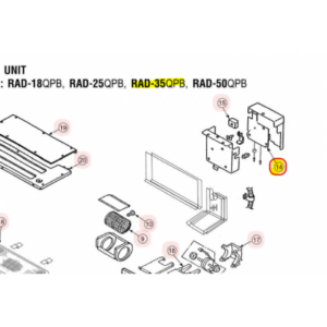 Placa de control unidad interior HITACHI RAD-35QPB