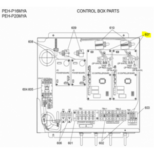 Placa de control unidad interior MITSUBISHI ELECTRIC modelo PEH-P16MYA