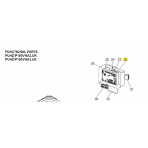 Placa de potencia inverter exterior MITSUBISHI ELECTRIC modelo PUHZ-P100VHA3.UK