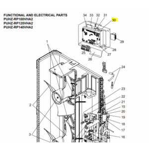 PLACA DE POTENCIA INVERTER UNIDAD EXTERIOR MITSUBISHI ELECTRIC PUHZ-RP100VHA21