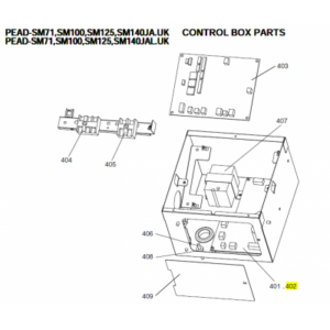 Placa de potencia unidad interior conductos MITSUBISHI ELECTRIC modelo PEAD-SM100JA.UK