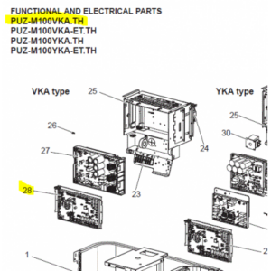 Placa electrónica control unidad exterior Mitsubishi Electric PUZ-M100VKA.TH