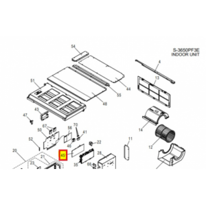 Placa electrónica control unidad interior PANASONIC S-3650PF3E