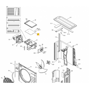 Placa electrónica de control unidad exterior DAIKIN EBLQ07CAV3 5017134