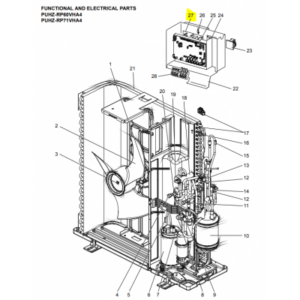 Placa electronica de potencia unidad exterior Mitsubishi Electric PUHZ-RP71VHA4 258504